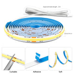 ruban led flexible blanc moderne adhésif contrôleur bluetooth télécommande adaptateur 24v 3500k 6000k
