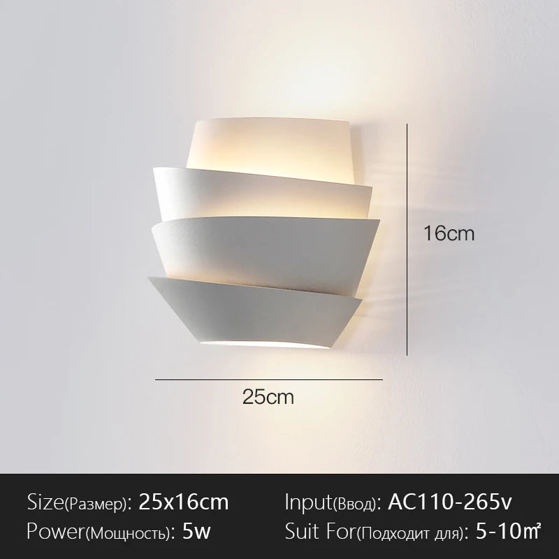 lampe murale moderne blanc texture mat cuisine salle manger LED 2000 82000 lumens