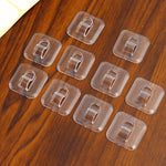 organisateur câbles clips adhésifs transparents modernes sans motif utilisation multiple PVC
