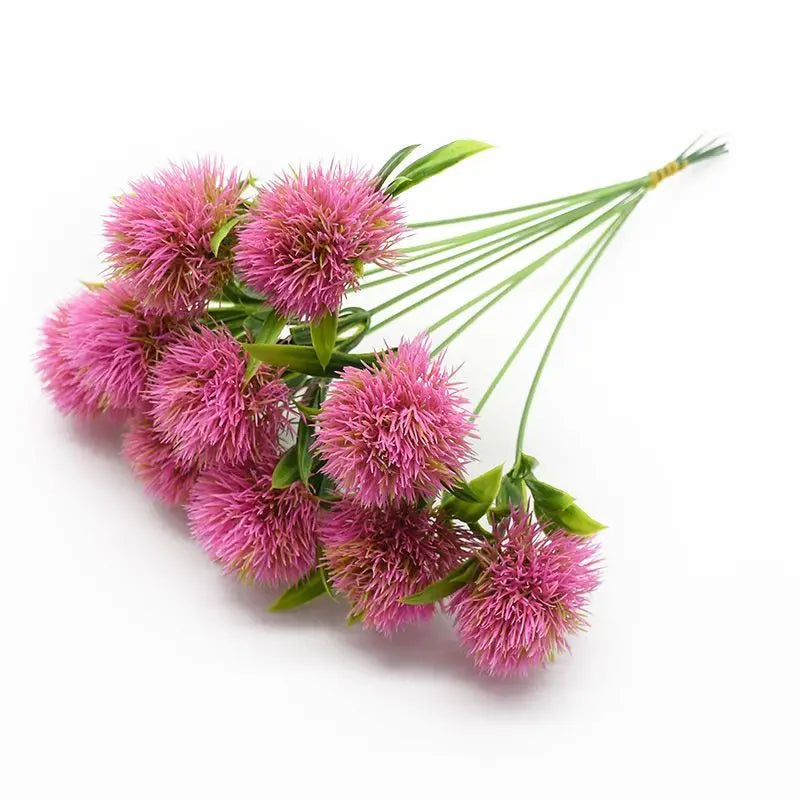 bouquet fleurs artificielles modernes mariage décoration intérieure vert rose jaune violet