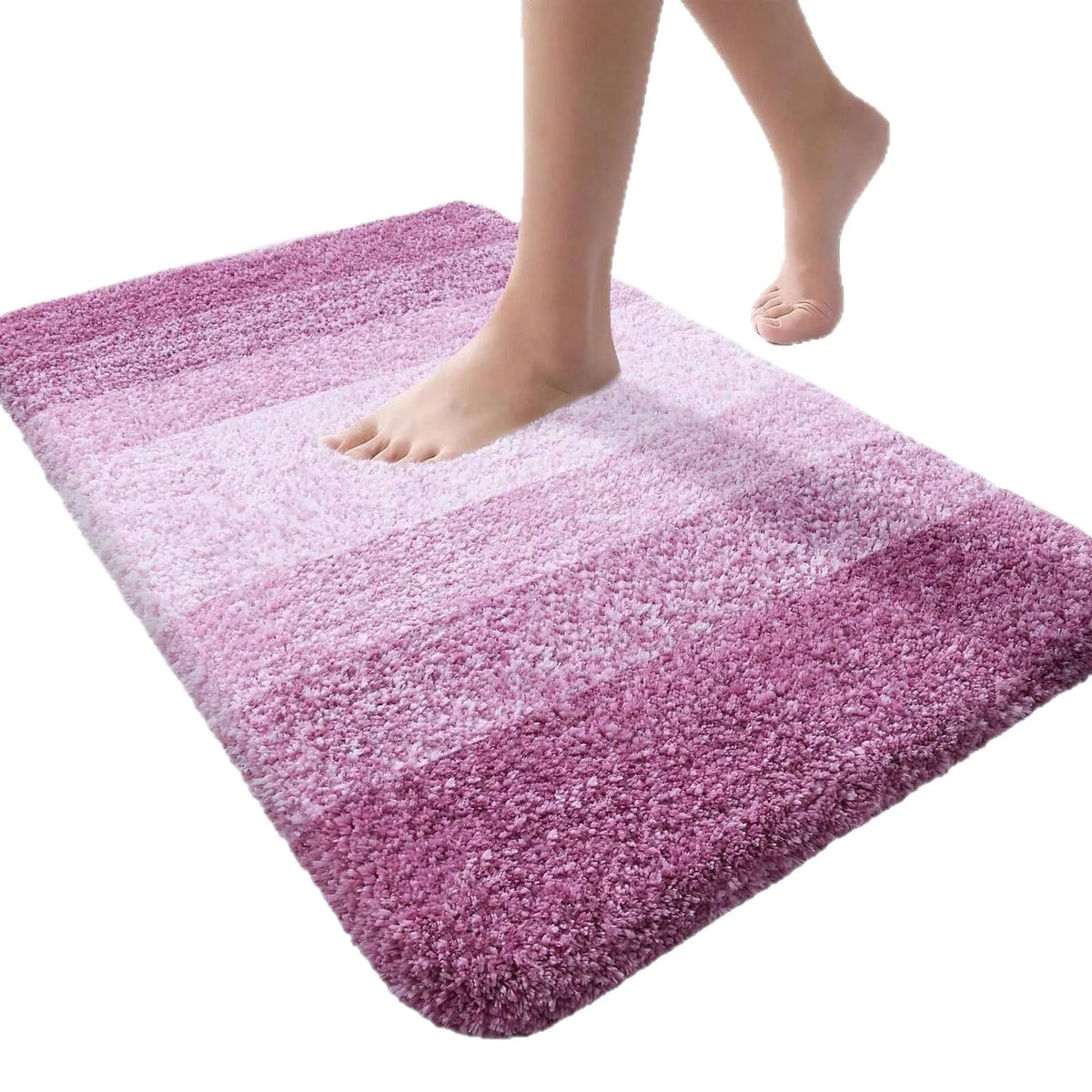 tapis bain absorbant antidérapant bleu violet gris moderne 40x60cm 50x80cm 60x90cm