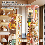 boîte rangement poupées transparente rose clair moderne enfant jouet organizer storage tube DIY