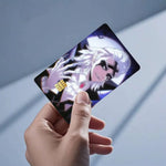 autocollant carte bancaire imperméable réutilisable personnage anime stanley snyder dr stone bleu noir