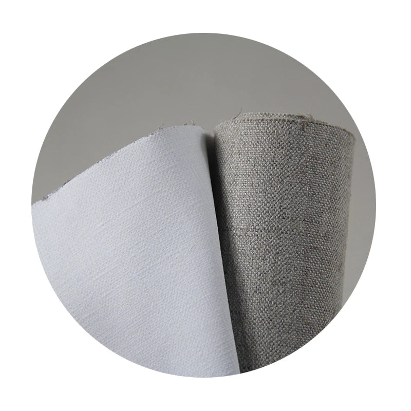 toile peinture moderne 64 pouces 170cm gris clair tissée opaque