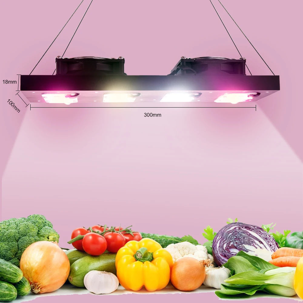 lampe led 2000w full spectrum noire blanche quadrillée moderne clips aluminium croissance