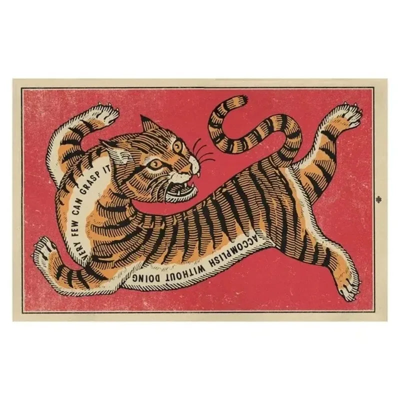 tapis salon motif tigre léopard ethnique rouge beige noir décoratif intérieur maison