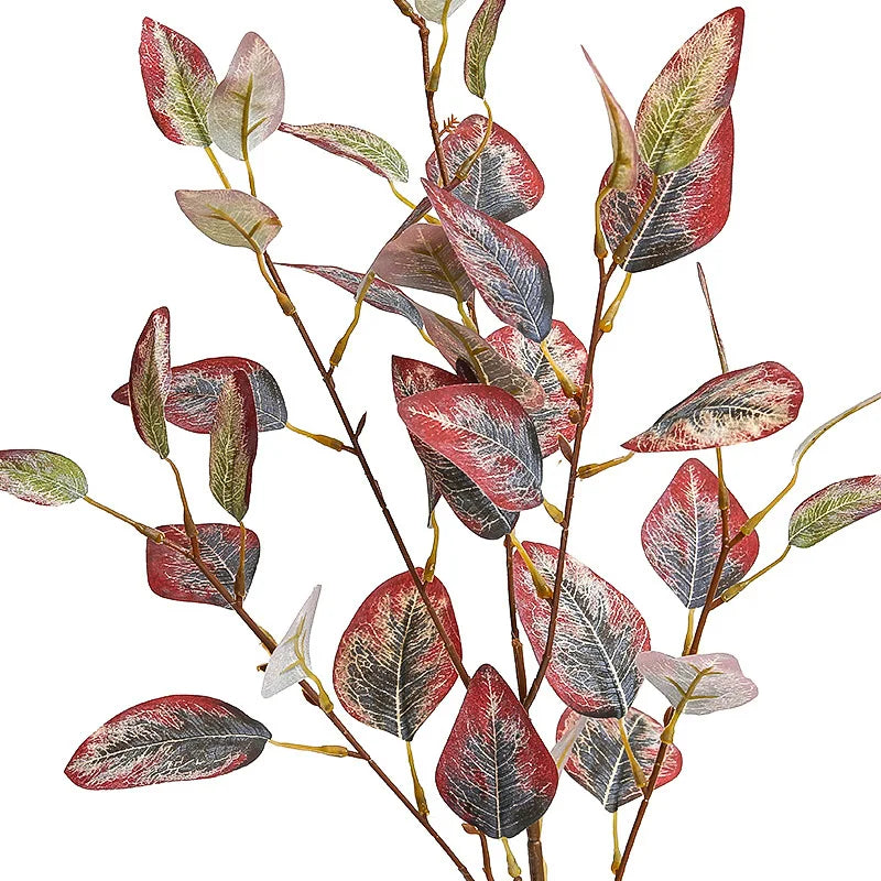 décoration automnale branches feuilles naturelles or rouge vert extérieur mariage fête