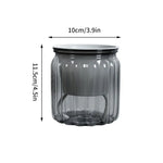 Cache pots transparent gris moderne rayures verticales plante intérieure fleur pot auto arrosage