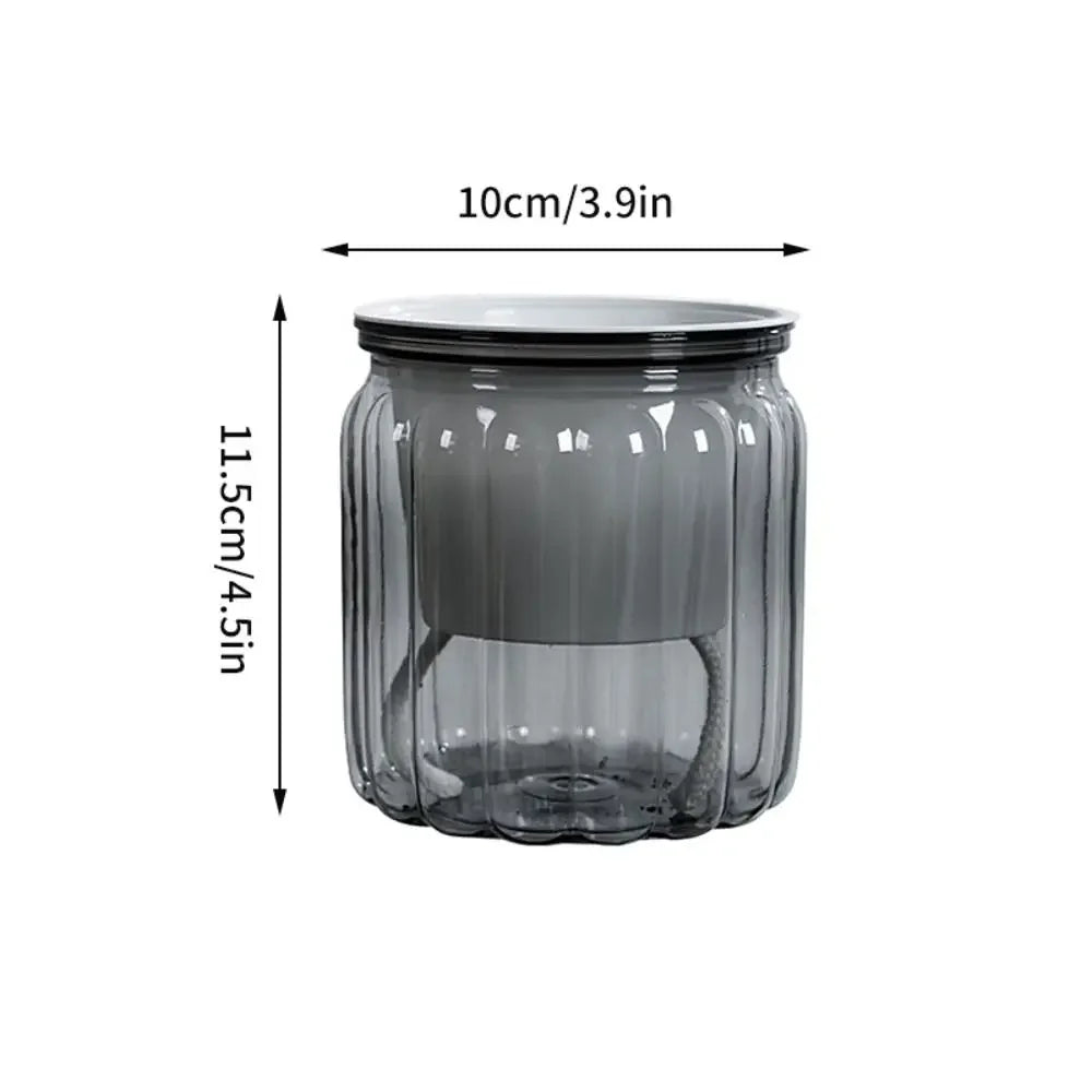 Cache pots transparent gris moderne rayures verticales plante intérieure fleur pot auto arrosage