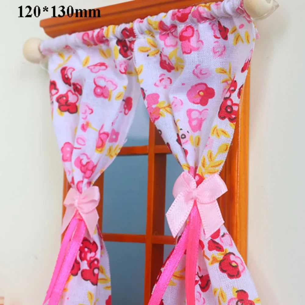 rideaux blancs fleurés dentelle vintage opaques transparents animaux nature maison poupée romantique