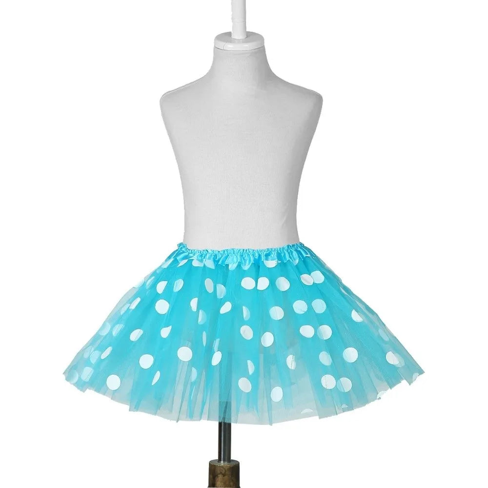 jupes tutu points violet noir rouge blanc bleu orange rose ample polyester classique danse