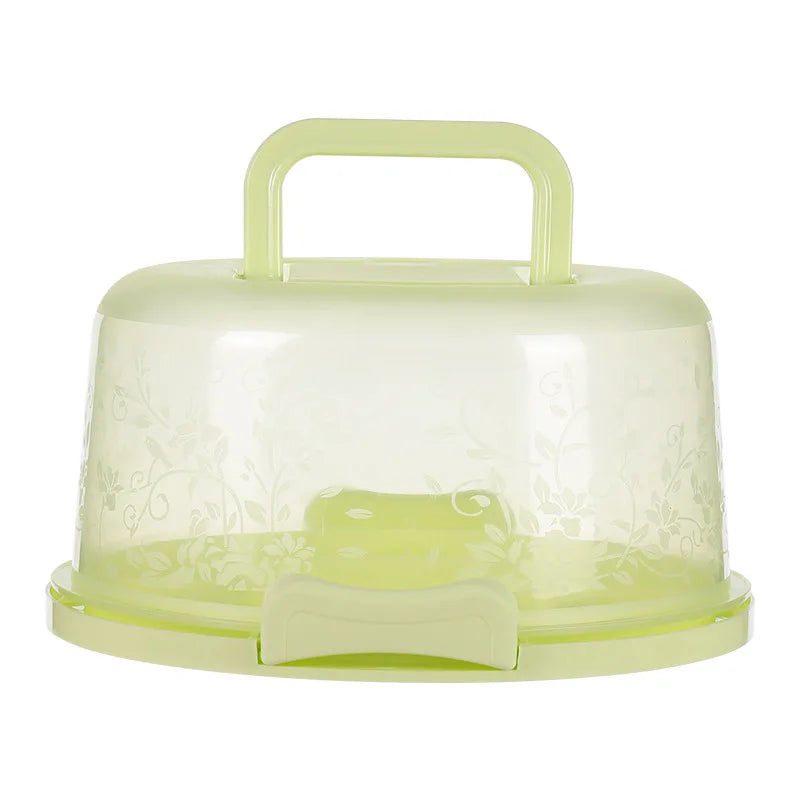 boîte gâteaux transparente moderne poignée muffins gâteau fruits frais blanc rose