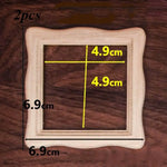 cadres photo minuscules bois naturel classiques adhésifs decoration maison miniature artisanal bricolage