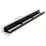 support mural noir industriel bidons vaporisateurs garage stockage 40cm longueur 3cm hauteur 5cm profondeur