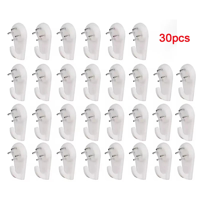 crochets muraux blancs modernes adhésifs utilisation multiple photo cadre suspente ongles décoration