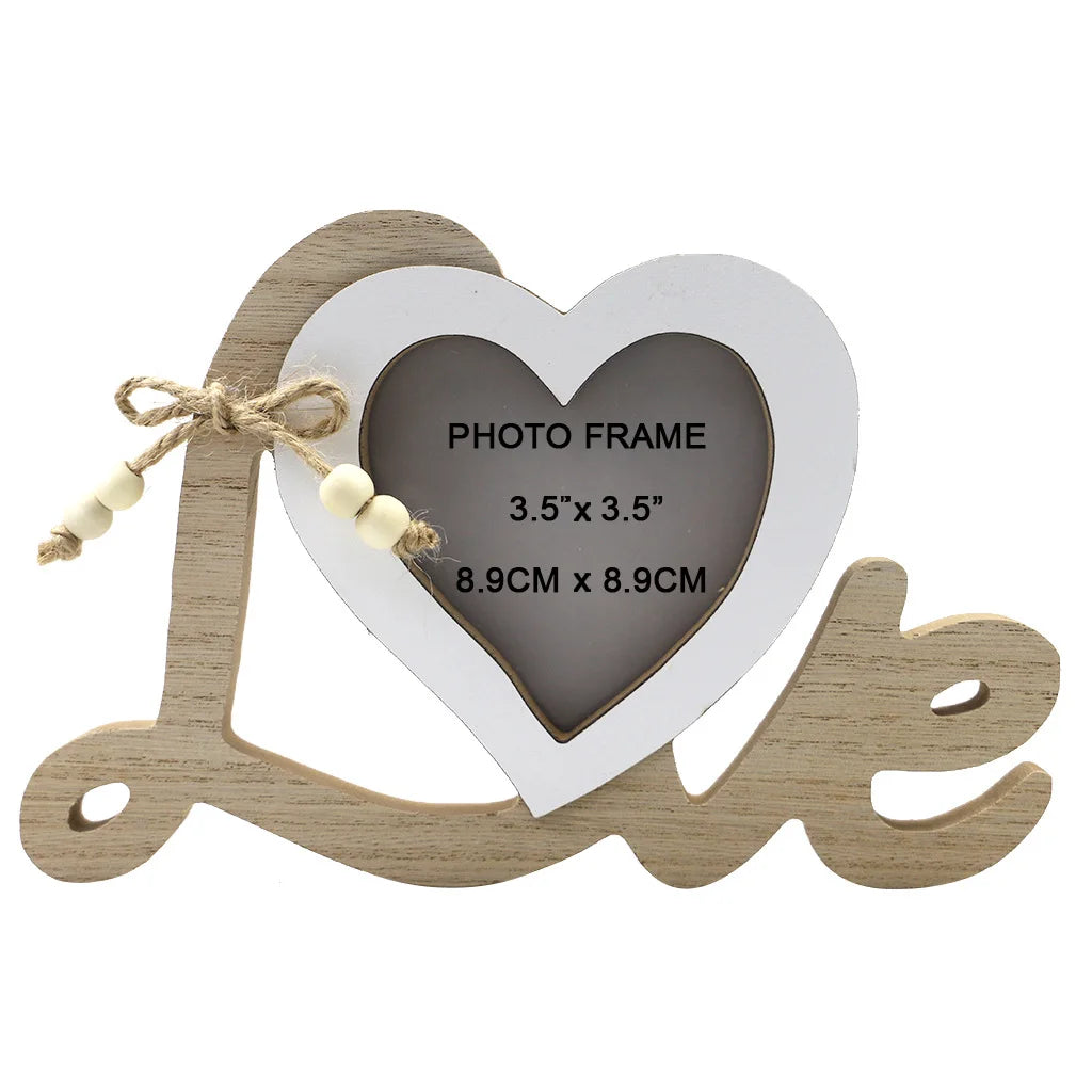cadre photo bois coeur moderne mr mrs clips decoration valentin mariage famille erotique