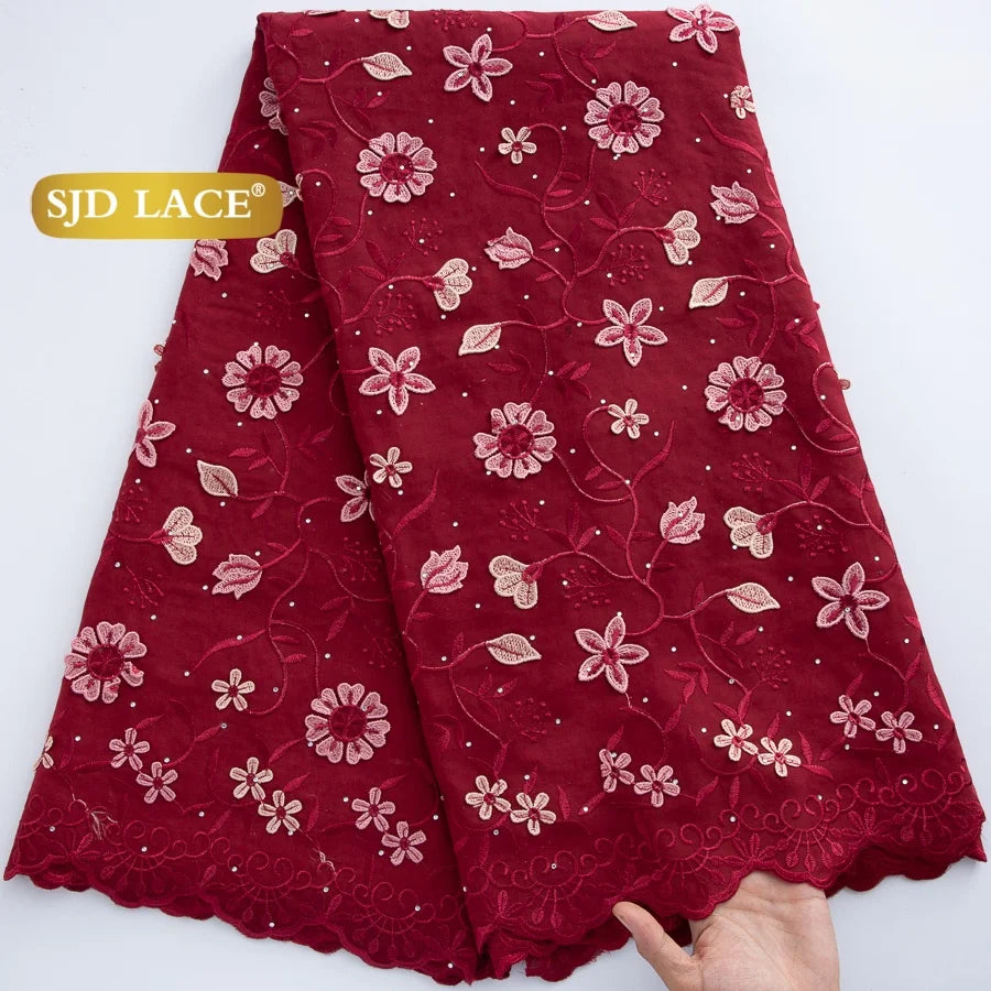 dentelle brodée fleurs motifs opaques marron vert noir rouge occasionnelle mariage fête