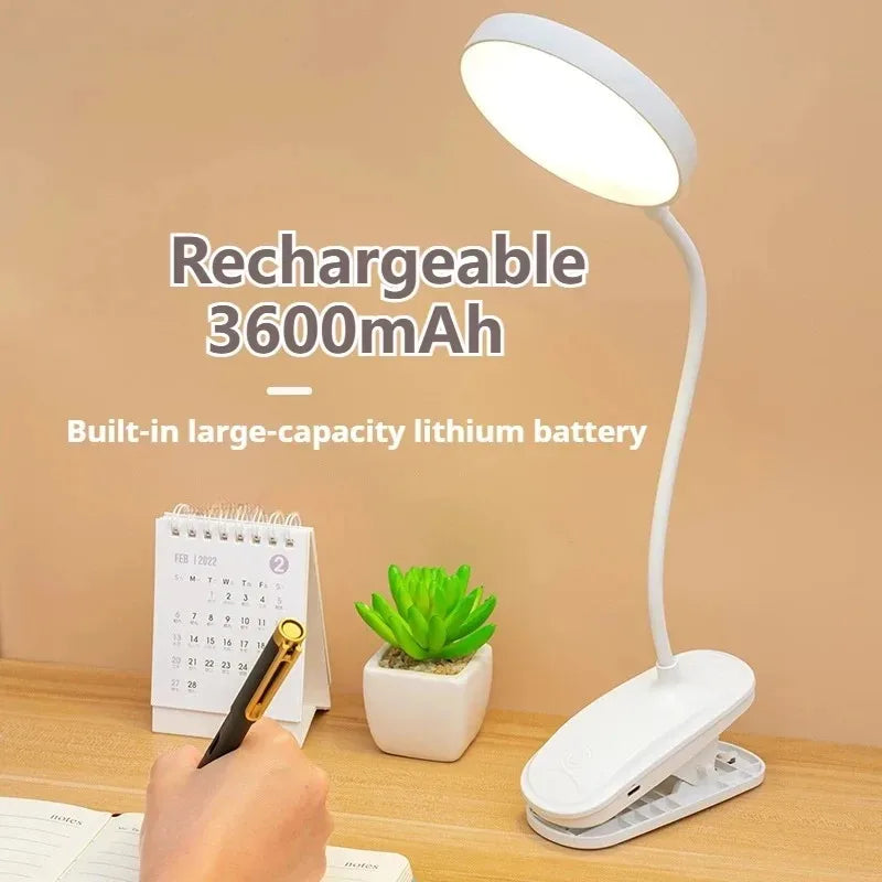 lampe rechargeable led blanc moderne minimaliste clip tactile 60lm 5v usb