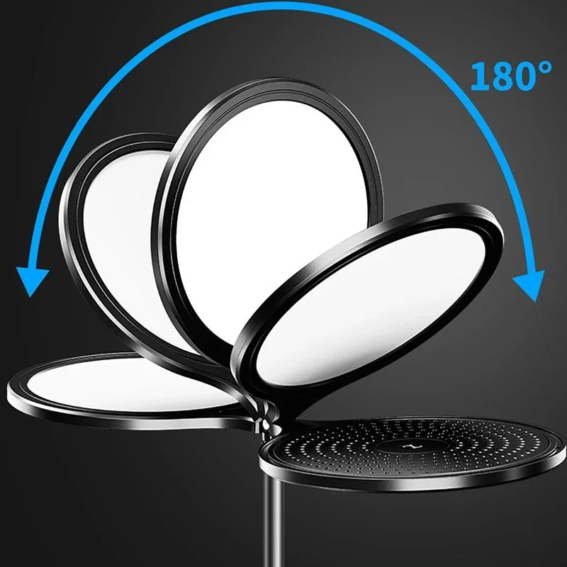 lampe led clip smartphone support flexible base moderne minimaliste noir argenté