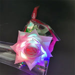 roses artificielles lumineuses bleu rose blanche modernes adhésives halloween anniversaire noël
