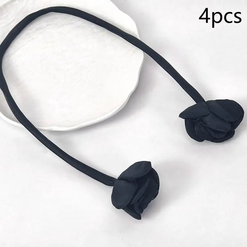 boucles rideau fleurs artificielles couleurs vives moderne adhésif inclusion rubans soutien