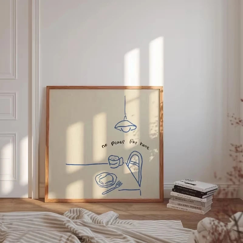 impression encadrée minimaliste cuisine poster mural décoration salon chambre enfant