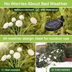 lampe solaire jardin forme champignon led extérieur décoration pelouse cour étanche blanc vert moderne