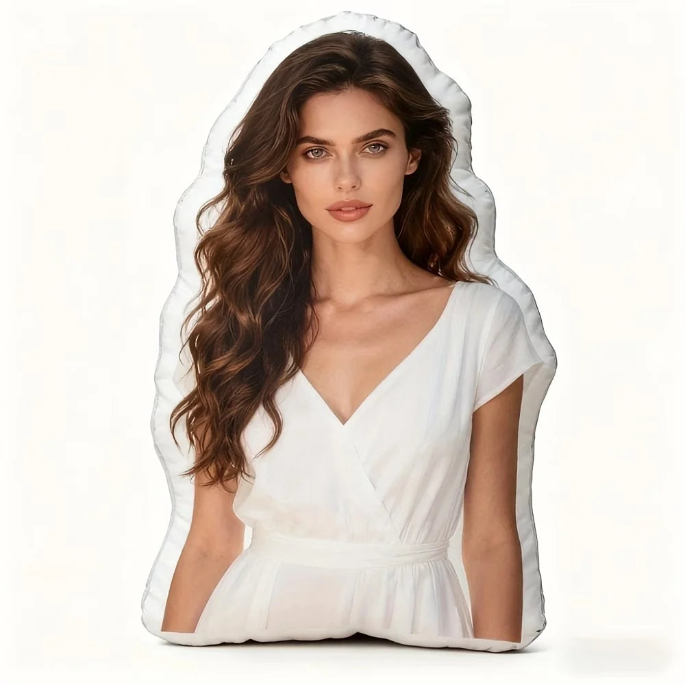 coussin personnalisable blanc imprimé photo moderne lavable 30cm 40cm 50cm oblong adultes