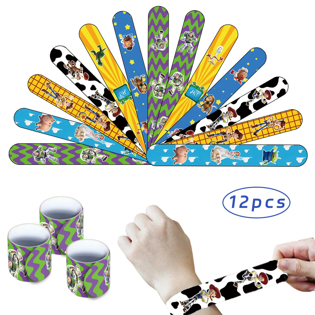 accessoires fête toy story figurines personnages masques yeux boîtes dragées pailles autocollants enveloppes multicolore
