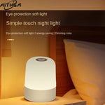 lampe table led rechargeable intensité variable lumière douce protection yeux portable chambre blanc moderne