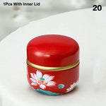 pot thé verre vintage poignée motif fleurs boisson rangement