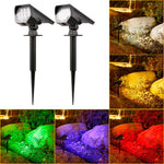 projecteur solaire extérieur led ip44 protection abs noir moderne piquet facile