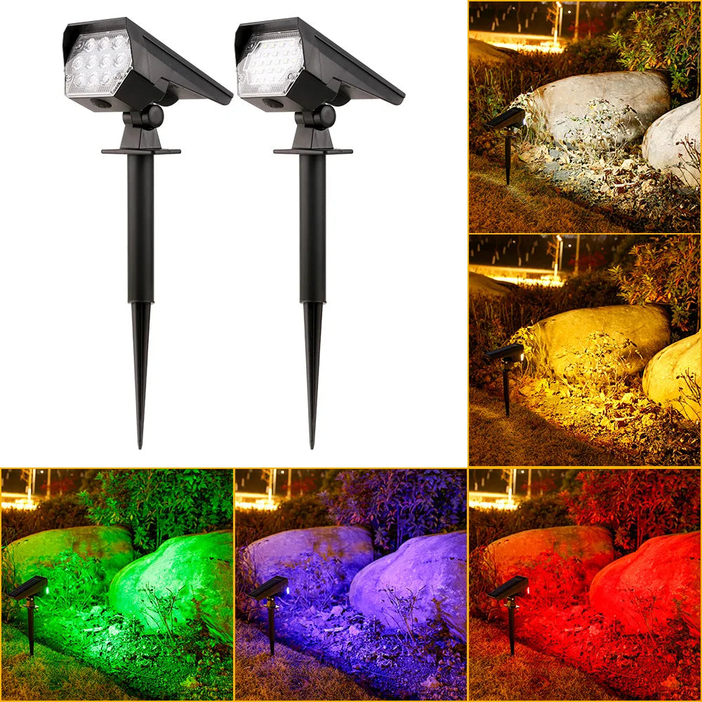 projecteur solaire extérieur led ip44 protection abs noir moderne piquet facile