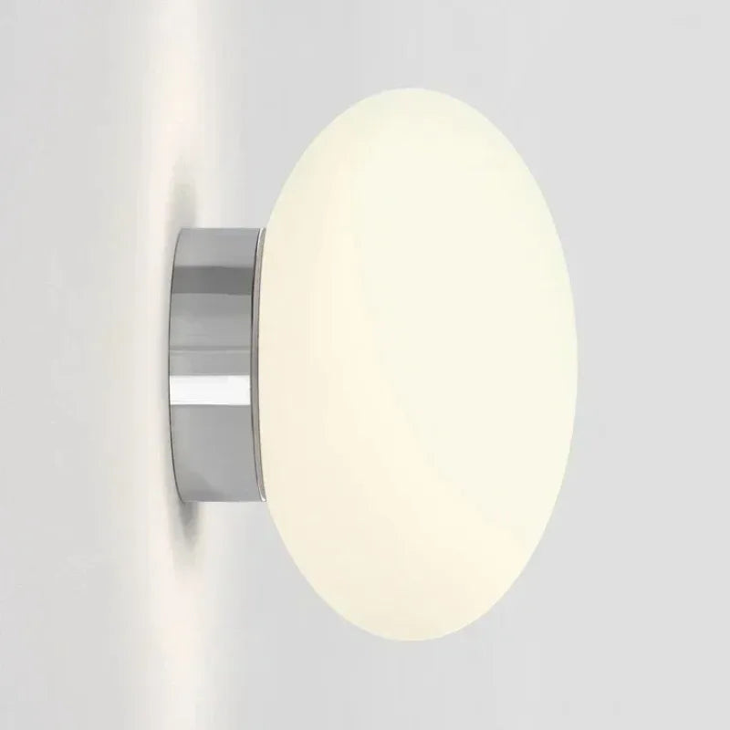 lampe murale moderne blanche verre rond ø150mm ø110mm éclairage quotidien fixée mur
