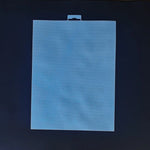tissu broderie grille points réguliers noir blanc bleu brun peinture décoratif utilitaire