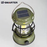 lanterne solaire camping rechargeable led suspendue urgence rouge verte noire vintage métallique