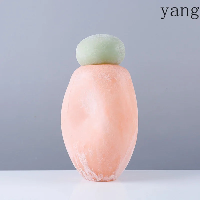 vase decoratif moderne couleur orange jaune rose vert violet texturé minimaliste