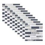 autocollants muraux marbre bleu gris blanc modernes 10 pièces 10cm 10cm imperméables self adhésifs
