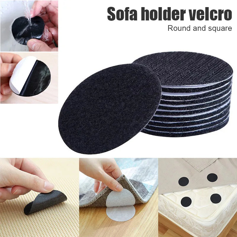 supports coussins adhésifs texturés noirs canapé pratique 10pcs 20pcs 50pcs