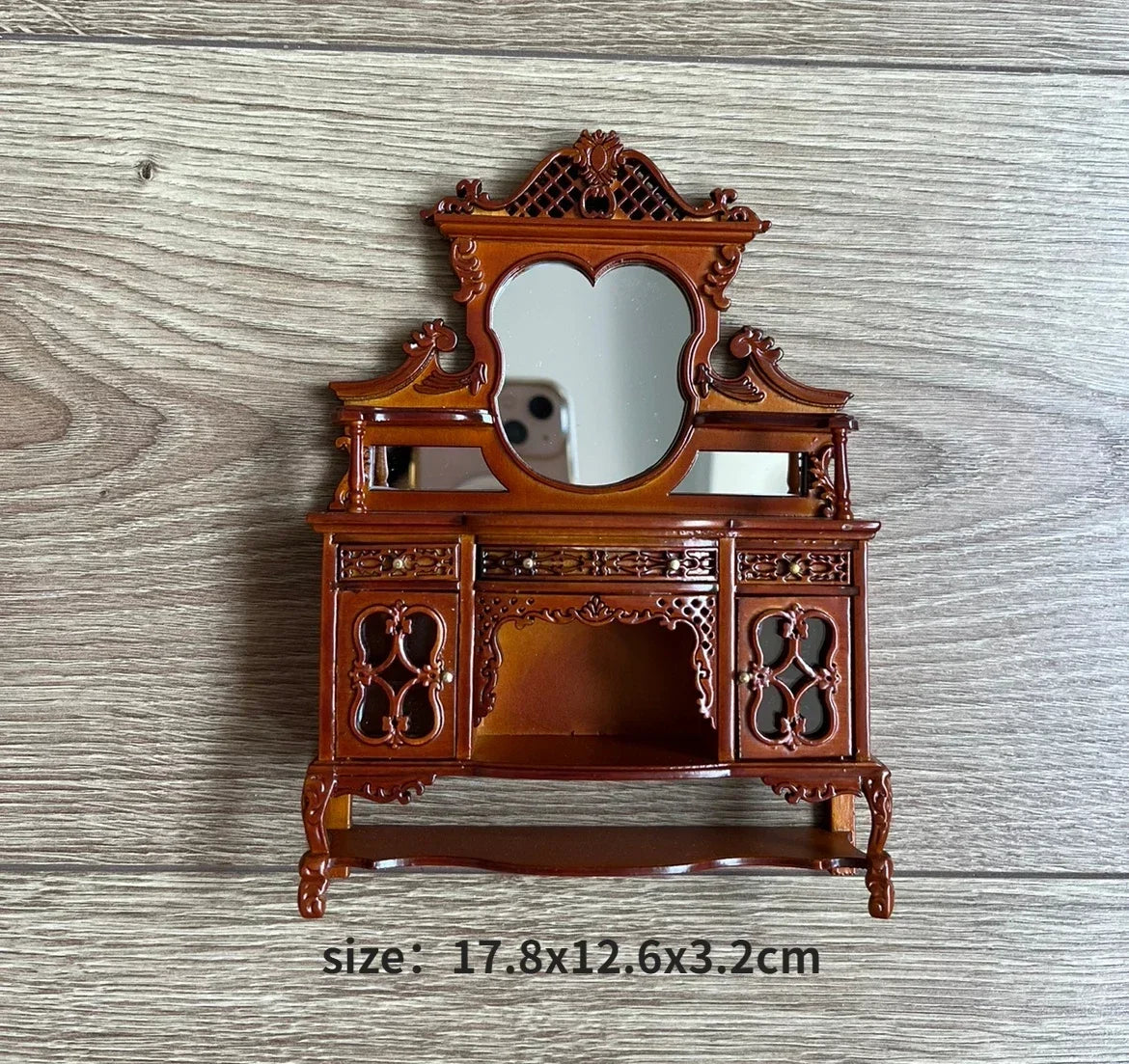 miniature chaise bois décorative meubles maison poupée classique scène miniature 112