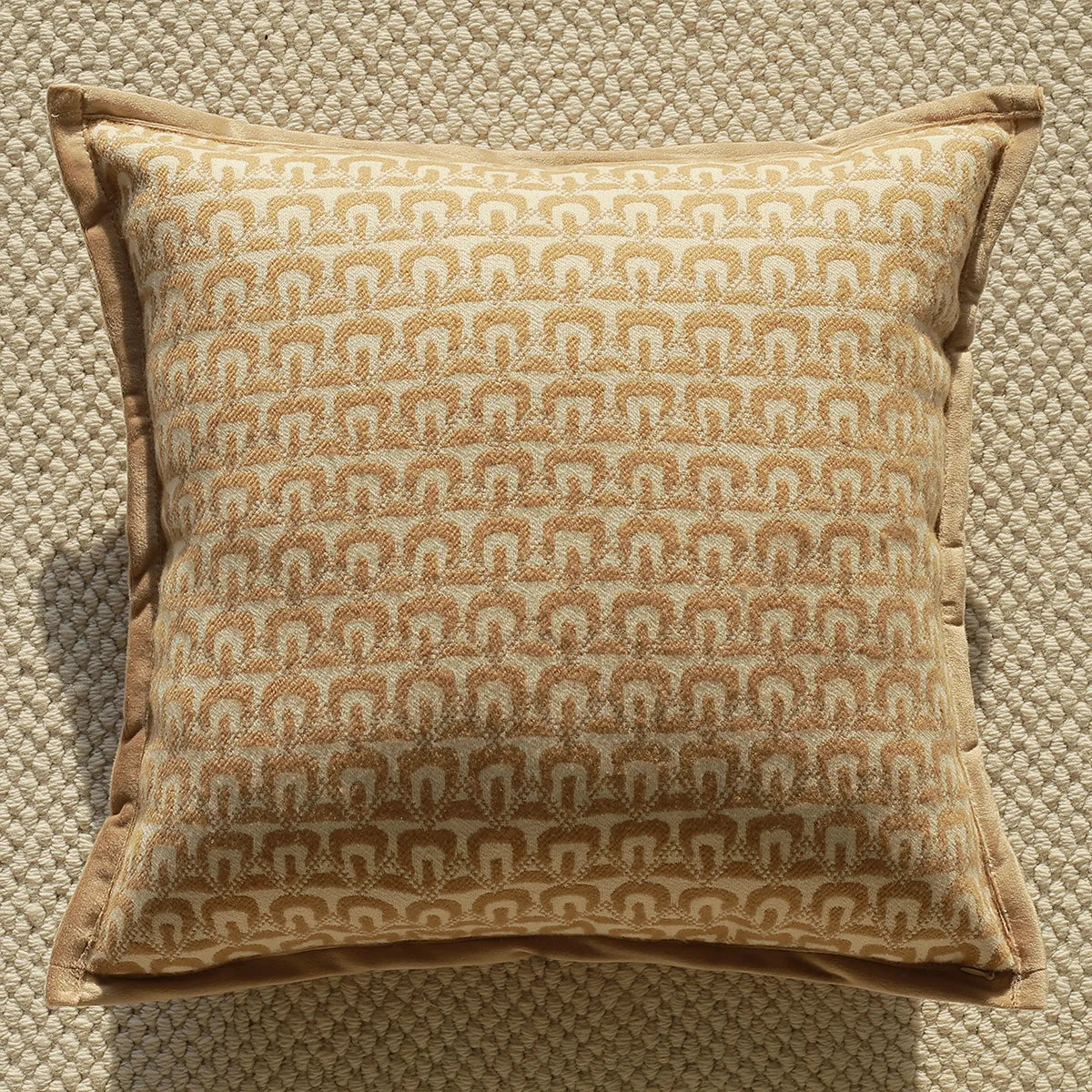 housse coussin géométrique polyester beige marron contemporain opacité 30x50cm 45x45cm décoration maison voiture