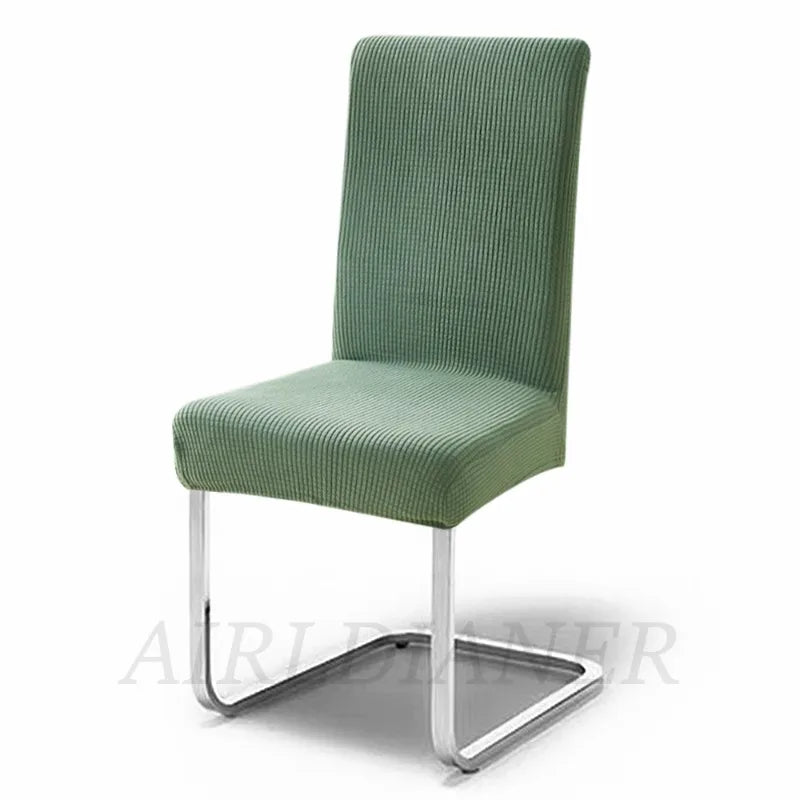 housse chaise marron clair jacquard polyester moderne protection extérieure intérieure mariage banquette