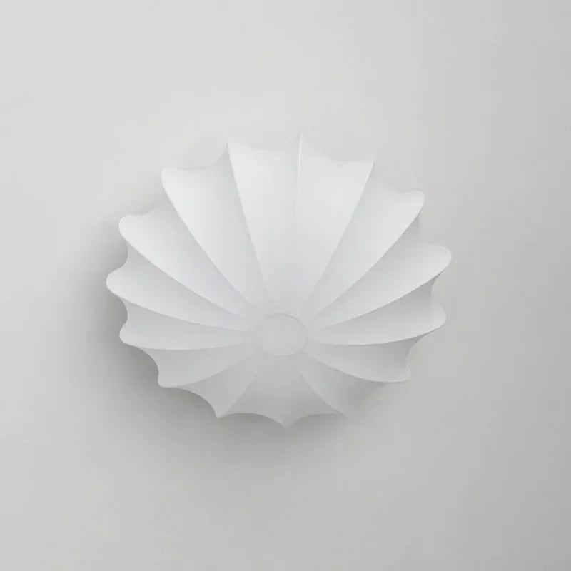 applique murale moderne beige clair lignes verticales motif coquillage murale toucher interrupteur led 4000k