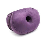 coussin donut mousse mémoire forme confortable ergonomique uni vert rose violet bleu