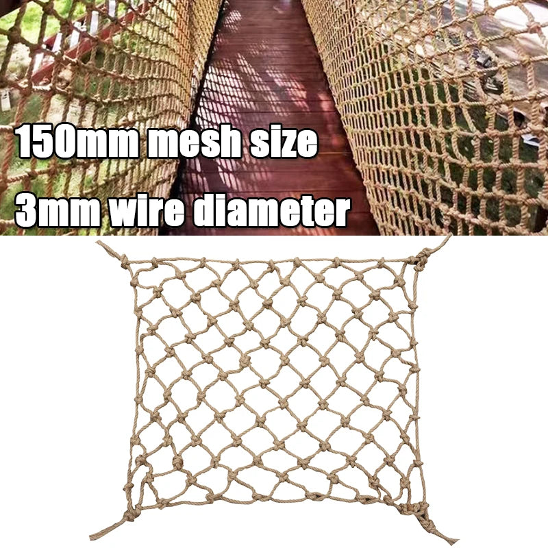 filet sécurité beige maille carrée tissage serré extérieur intérieur decoration