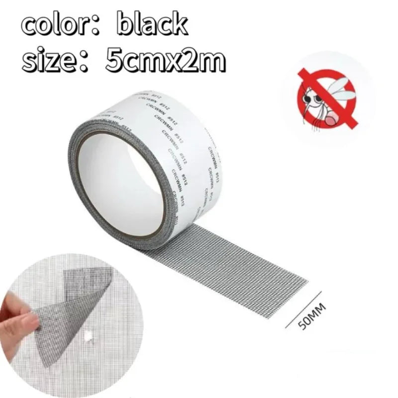 ruban moustiquaire adhésif réparation écran fenêtre porte anti moustiques patch réparation trous self adhesive