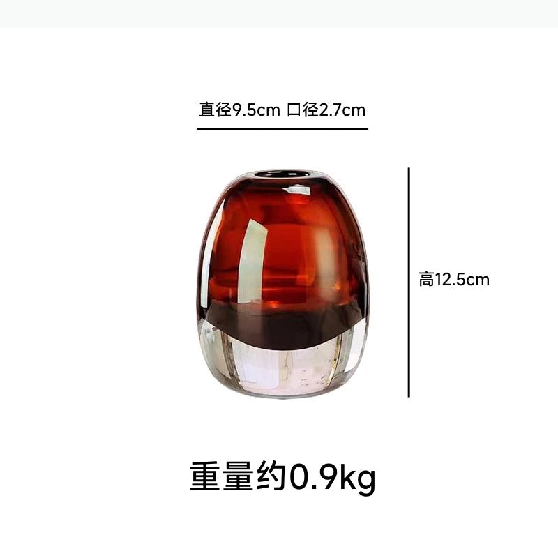 vases verre moderne marron clair transparent décoration intérieure hydroponie terrarium fleurs minimaliste maison
