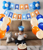 Bannière anniversaire thème bleu pour enfant