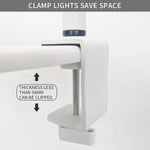 lampe maquillage blanc moderne clip support téléphone réglable éclairage guide inclusion