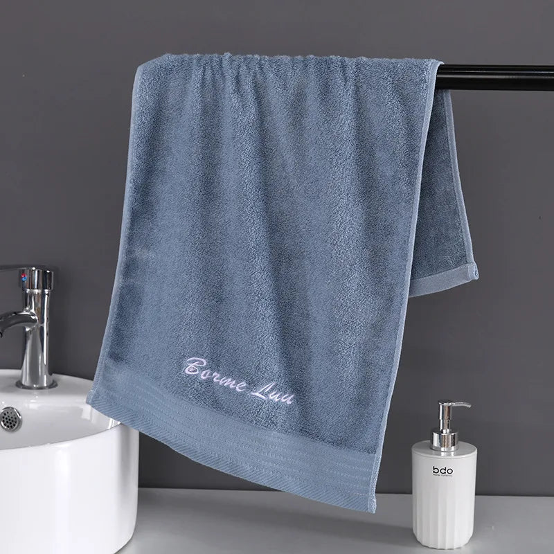 serviettes bambou rapide absorption blanc rose bleu noir écriture brodée texture douce classiqueUsageId:123
